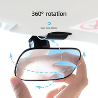 Miroir incassable en toute sécurité et à large vue pour bébé orienté vers l'arrière Miroir de siège auto réglable à 360 °