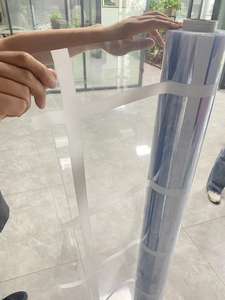 Couverture de bâche transparente Bâche imperméable Rouleau de PVC transparent <span class=keywords><strong>Film</strong></span> transparent en PVC pour auvent de rideau extérieur - Product Image 5