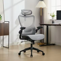 Chaise de bureau ergonomique en maille avec ascenseur 3D au design moderne, chaise de bureau rotative pour ordinateur avec roues pivotantes Vente en gros bon marché