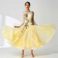 Robes de danse de compétition B-19597 pour femmes, nouvelle collection de haute qualité, flamenco, valse, jupe de danse standard pour femmes