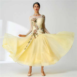 B-19597 de baile de salón para mujer, nuevo vestido de baile de alta calidad con falda estándar - Product Image 3