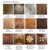 Parquet en chêne massif de style européen personnalisé, texture lisse brossée, système de pose par clic, pour villa, appartement, salon, hall, sous-sol