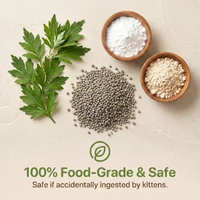 Litière pour chat en tofu d'armoise antibactérienne, biodégradable, faible poussière, neutralisation des odeurs, à base de plantes, soin santé, vente en gros, OEM