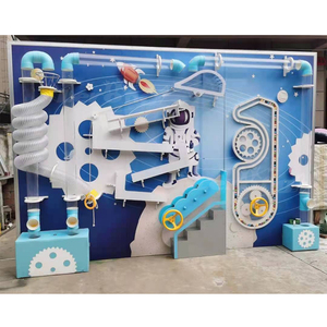 Juego de pared interactivo para patio interior, Panel de pared <span class=keywords><strong>sensorial</strong></span>, tablero ocupado para niños con laberinto de aire, <span class=keywords><strong>PISCINA</strong></span> DE BOLAS DE TUBO para área de juegos para niños - Product Image 5