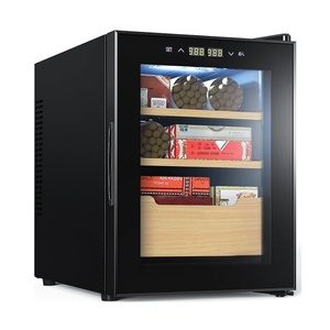 Wholesale Constant Temperature and Humidity Control <b>Cigar</b> <b>Humidor</b> Cabinet Cedar Wood <b>Cigar</b> Cabinet with Lock - Product Image 1