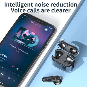 Tai nghe trong suốt Tm10 Tai nghe không dây âm thanh nổi giảm tiếng ồn thông minh Tai nghe nhét tai TWS không dây chơi game chậm trễ thấp - Product Image 4