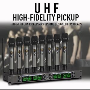 Nouveau système de microphone sans fil UHF professionnel 8 canaux OEM pour conférences, chant, karaoké, événements, discours - Product Image 4