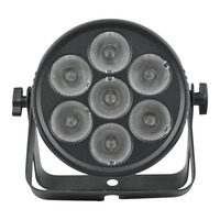7 projecteurs LED 20W RGBW 4-en-1 puissants pour scène, IP20, 7*20W RGBW LED Par Light avec contrôle DMX pour fêtes, DJ, discothèques, mariages, clubs