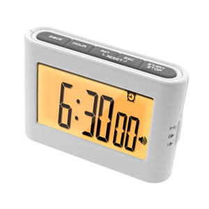 Temporizador Digital <span class=keywords><strong>de</strong></span> Cocina J&R con Pantalla LCD Retroiluminada Naranja, Vibración, Magnético, para Cocinar, Hornear, Niños, Estudio, con Alarma - Product Image 1