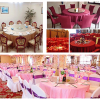 Manteles Redondos Para Fiestas Polyester 120 132 Ronde Crochet Jacquard Nappe Ronde Cercle Nappes Couverture Pour Mariage