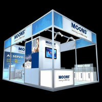Stand standard en profilé aluminium 13*20 pieds, assemblage rapide et réutilisable, pour entrepreneurs en stands, système de coque pour salons professionnels en Europe