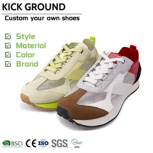 KICK GROUND 최고 품질 패션 남성 신발 사용자 정의 운동화 맞춤형 제조 업체 디자이너 맞춤형 신발 남성용 운동화