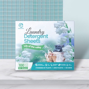 SANYUAN, tiras de detergente para ropa sin líquido biodegradables desechables ecológicas, hojas de Lily Valley Scent hipoalergénico - Product Image 2