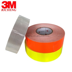 Nastro riflettente ad alta luminosità 3M Dia mond Grade DG rosso/bianco/arancione/blu/verde/fluorescente nastro riflettente giallo per veicoli - Product Image 2