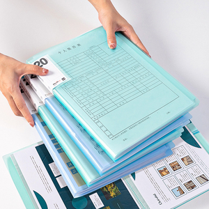 A4 lettera dimensione PP materiale di plastica presentazione portafoglio cartella di stoccaggio impermeabile custodia del libro in borsa o portafoglio modello - Product Image 4