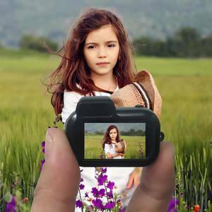 Mini videocámara deportiva Retro <span class=keywords><strong>Y3000</strong></span> para niños, Mini Cámara Retro pequeña con Monitor, compatible con tarjeta TF, Sensor de imagen CMOS - Product Image 2