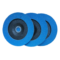 Disque à lamelles en acier inoxydable durable pour meuleuse d'angle, avec support en fibre de verre et abrasif en zircone, 125 mm, haute dureté, vente en gros