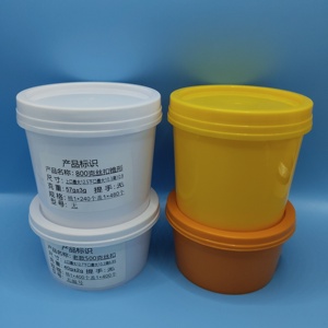 Envases de comida vacíos personalizados, tarros de crema cosmética 500g con tarros de plástico con tapa de rosca - Product Image 6