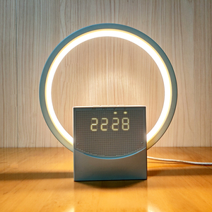 Lámpara de Noche Táctil Portátil con Regulador de Intensidad, Ruido Blanco Natural, Pantalla de Hora, Carga USB, Sensor Infrarrojo para Coche, Hotel, Hogar, 1 Año de Garantía - Product Image 1