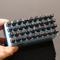 Kit de 36 poinçons en acier trempé pour lettres et chiffres, idéal pour la marquage métallique, bijoux, cuir, atelier industriel et OEM