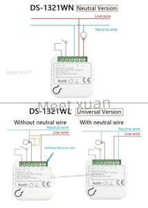 Mini Interruptor Inteligente Tuya de 10A, WiFi, con/sin Neutro, Control Remoto por Aplicación, Temporizador, Interruptor de Circuito DIY, Compatible con Alexa y Google Home - Product Image 4