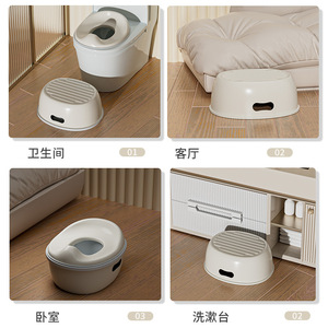 Asiento de entrenamiento para ir al baño con escalera, material PP, para niños y niñas - Product Image 5