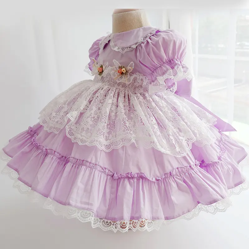 Spanish Royal Court Princess Lolita Lace Dress Children's Suit Girls' Skirts Baby Clothes