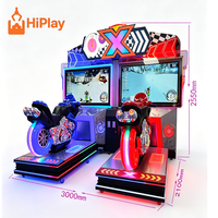 Simulateur de course de moto de luxe à mouvement dynamique pour 2 joueurs, jeu d'arcade de conduite à monnayeur pour parcs d'attractions et centres de divertissement familial