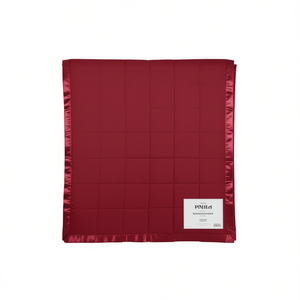 Edredón Alternativo a Plumón, Color Rojo Sólido, Acolchado, Ligero, para Todas las Estaciones, de Poliéster, Rectangular, Estilo Minimalista - Product Image 1