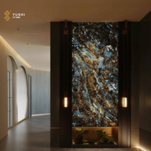 Yushi sang trọng lemurian màu xanh đá Granite kỳ lạ đánh bóng Countertop nền ăn uống Bàn cà phê - Product Image 6