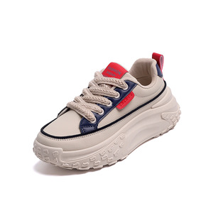 Zapatos Deportivos Casuales de Piel para Mujer, Estilo Moderno 2026, de Alta Calidad, Resistentes al Desgaste, con Suela Gruesa - Product Image 1