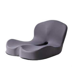 YUE RISE Wholesale Solid Color 2-in-1 <b>Memory</b> Foam Car Seat Cushion Lumbar Support Ergonomic Driver Seat Back <b>Pillow</b> Removable - Product Image 1