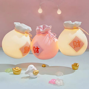 Veilleuse Lucky Bag, Veilleuse Mignonne pour Enfants, Veilleuse de Chevet, Veilleuse Tactile, Lampe de Dessin Animé Personnalisée, Lampe de Chevet en Silicone - Product Image 3