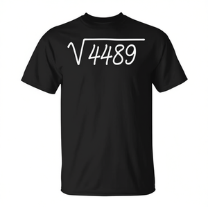 Camiseta Meme Square Root 4489 con diseño de humor matemático, unisex, talla para adultos - Product Image 2