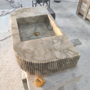 Commande spéciale bassin marbre piédestal évier sculpté navire évier salle de bain lavabo vanités vanité bureau pour maquillage évier de cuisine - Product Image 3