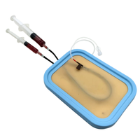 Kit de Modèle d'Entraînement en Silicone pour Ponction Veineuse, Coussin de Peau Artificielle pour la Pratique du Prélèvement Sanguin et des Injections IV