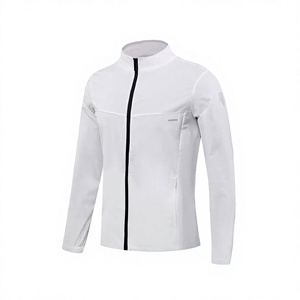 Custom Men's <b>Running</b> <b>Jacket</b> Plaid Pattern Plain Dyed Long Sleeve <b>Waterproof</b> Windproof Breathable <b>Lightweight</b> Spandex/Nylon - Product Image 3