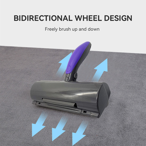 Rodillo Removedor de Pelo de Perro y Gato Reutilizable y Ecológico Hakuna <span class=keywords><strong>Matata</strong></span> con Luz LED y Limpieza Sónica, Color Morado - Product Image 2