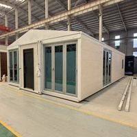 Casa Contenedor Expandible con Techo a Dos Aguas, Plegable, Modular, Prefabricada, Impermeable, Portátil, Australia, 20 pies, 40 pies
