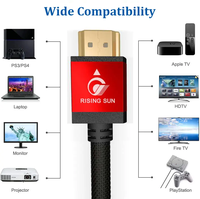 Fournisseur chinois nouveau modèle de câble HDMI 8K Ultra HD HDR 48gbps 8k 60hz câble HDMI 2.1 pour Home cinéma