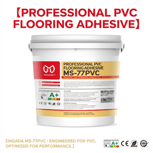 Adhésif professionnel pour revêtements de sol en PVC <span class=keywords><strong>MS</strong></span>-77PVC, haute dureté, non toxique, sans odeur, application facile, sans solvant, adhésif <span class=keywords><strong>MS</strong></span> - Product Image 1