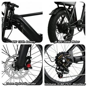 <span class=keywords><strong>Bicicleta</strong></span> Eléctrica Retro de 48V, Híbrida, <span class=keywords><strong>para</strong></span> Carretera y Montaña, con Llantas Anchas, Disponible en Almacén de la UE - Product Image 4