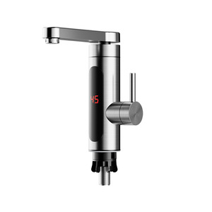 Electric Water Faucet Instant <b>Hot</b> <b>Cold</b> Dual Use Bottom Inlet Ceramic Valve Rotatable Bathroom Faucet - Product Image 3