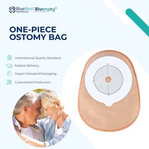 BLUENJOY fabrika kaynağı Stoma bakım tıbbi ekipman Ostomy çanta yapıştırıcı olmayan dokuma tek parça kapalı Drainable Colostomy - Product Image 3