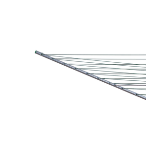 WIREKING 40M Séchoir à linge pliable multifonctionnel en fer, type <span class=keywords><strong>parapluie</strong></span> à 3 bras, sur pied, pour extérieur - Product Image 5