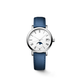 Reloj de Cuarzo Mecánico Longinesing de Alta Gama, Elegante y Lujoso, con Función de Fase Lunar, Correa de Cuero, Resistente al Agua - Product Image 2