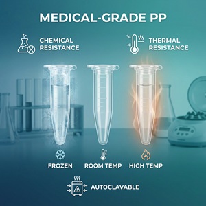 멸균 PP 마이크로 원심분리 튜브 1.<span class=keywords><strong>5ml</strong></span> 2ml 15ml 50ml 눈금 표시 원뿔형 원심분리 튜브 누출 방지 실험실 소모품 - Product Image 4