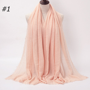 Pañuelo Hijab Fino de Algodón de Color Puro 2026 para Mujer, Chales y Pañuelos para la Cabeza, Pañuelos Negros para Hombre, Regalo - Product Image 5