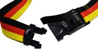 Ceinture à bagages couleur arc-en-ciel avec serrure à chiffres balance de poids ceinture de valise ceinture à bagages d'haltérophilie personnalisée