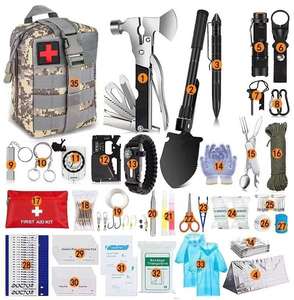 <span class=keywords><strong>Kit</strong></span> <span class=keywords><strong>de</strong></span> <span class=keywords><strong>survie</strong></span> en plein air voyage Camping randonnée pêche chasse avec couteau d'urgence costume pelle paille <span class=keywords><strong>Ration</strong></span> sac à dos - Product Image 6